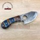 Damascus Steel Fixed Blade Karambit Knife - Handmade Fixed Blade Knife