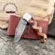 Custom Made Best Folding Pocket Knife | Damascus Pocket Knife With Back Lock