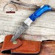 Damascus Folding Knife|Handmade Pocket Knife For Sale