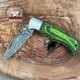 Damascus Gerber Pocket Folding Knife, Groomsmen Gifts | Handmade Pocket Knife