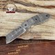 Personalized Full Damascus Folding Pocket Knife - Anniversary Unique Gift For Men