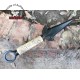 Engraved Handle Kunai Replica, dagger army knife, Handmade Spring Steel 13" Inches Kunai