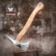 Custom Handmade Stainless Steel Axe | Gorgeous and Solid Wood Handle | Outdoor Self Defense Viking Battle Axe  | Adze Blade