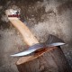 Custom Handmade Stainless Steel Axe | Gorgeous and Solid Wood Handle | Outdoor Self Defense Viking Battle Axe  | Adze Blade