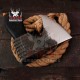 Custom Hand Made High Carbon Steel Axe | With Full Handle Wrap Rose Wood Handle Proxima Axe | Camping Viking Hatchet Axe