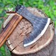 Handmade High Carbon Steel TOMAHAWK Axe | Hand Forged HEAD Viking Axe | Tomahawk HETCHET SKEGG Axe