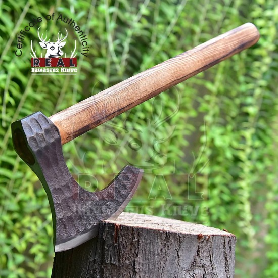 Handmade High Carbon Steel TOMAHAWK Axe | Hand Forged HEAD Viking Axe | Tomahawk HETCHET SKEGG Axe