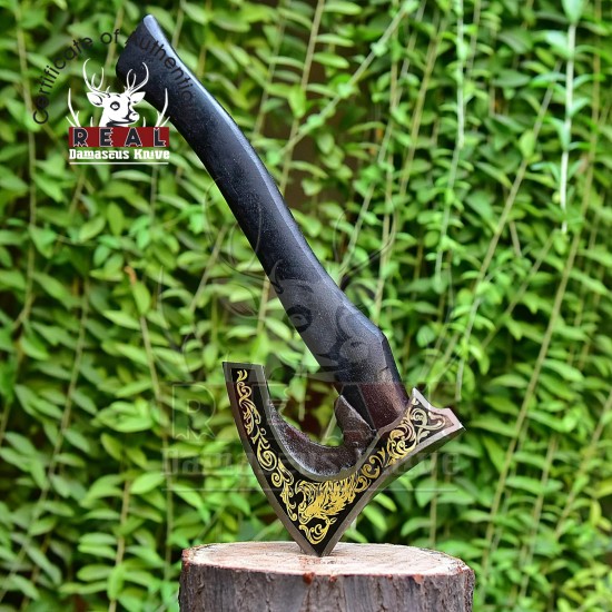 Handmade High Carbon Steel Axe Dark Sentinel Engraved Handle Viking axe Hatchet Tomahawk