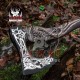 HUGI Axe HAND-FORGED VIKING HATCHET Axe Camping Axe For Sale, birthday Gift For Him, Odin Axe