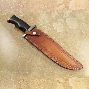 Custom Handmade Damascus Steel Bowie Hunting Knife For Sale