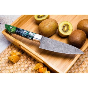 Small handmade chef knife personalized custom resin knife cute knife