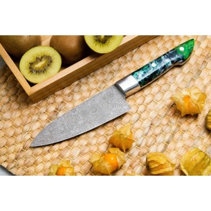 Small handmade chef knife personalized custom resin knife cute knife