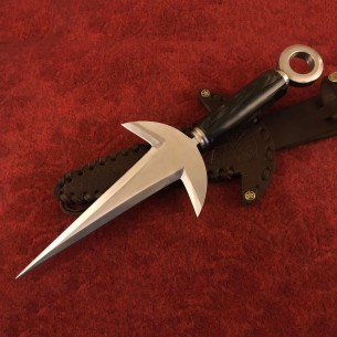 Kunai Replica, Handmade Spring Steel 13" Inches Kunai, Hand Forged Dagger Knife