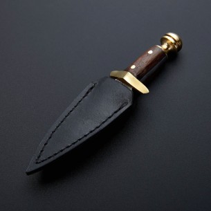 Damascus Hunting Knife, Handmade Damascus Dagger Pocket Knife