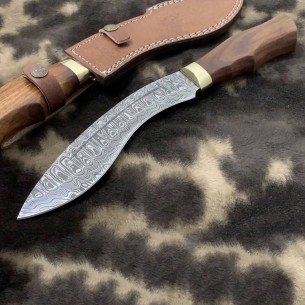 Handmade Genuine Gurkha Kukri Fixed Blade Hunting Knife EDC Knife