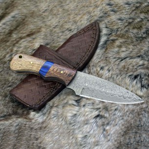 Custom Handmade Damascus Steel Blade Knife Damascus Hunting Knife For Sale