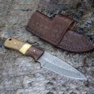 Damascus Steel Pocket knife Men, Birthday Gifts