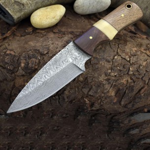 Damascus Steel Pocket knife Men, Birthday Gifts