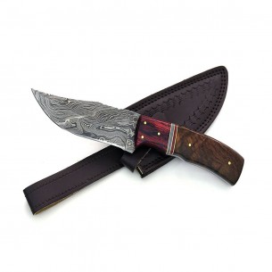 Custom Handmade Damascus Hunting Knife FIXED BLADE KNIFE Damascus Knife For Sale