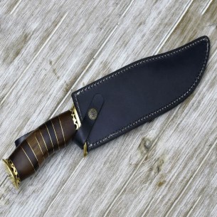 Custom Handmade Damascus Steel Blade Knife Bowie Hunting knife For Sale