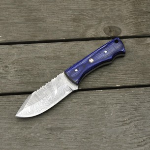 8.0" Custom Stainless Steel Hunting Knife, Damascus Knife Skinning