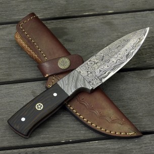 Custom handmade Hunting Knife 8.0", Damascus Steel Blade Knife For Sale