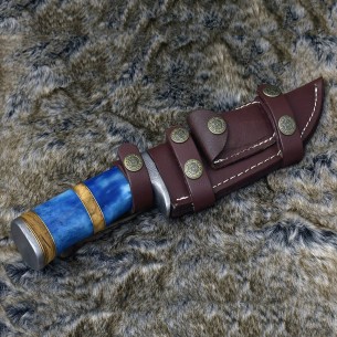 Personalized Gift Damascus Steel Hunting Knife Bowie | Hunting Knife USA