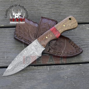 Handmade Damascus Hunting Knife Damascus Pocket Knife Hand Forged Knife 