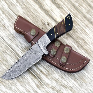 Damascus Bowie Knife Damascus Steel Blade Knife Tactical Bowie Knife