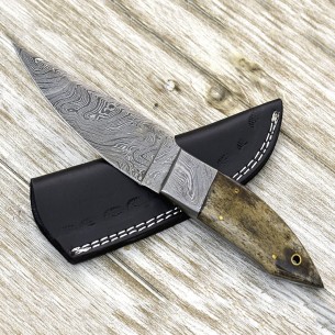 Damascus Hunting Knife, Damascus Skinner Knife, Damascus Steel Tactical Knife