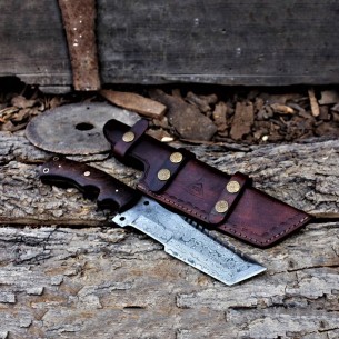 Custom Handmade Engraved Tracker Knife Survival Kit For Sale