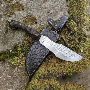 Custom Made Bushcraft Knife Damascus Hunting Knife Tracker Knife