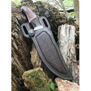 Custom Handmade Hunting Bowie Knife Made With Damascus Steel For Sale