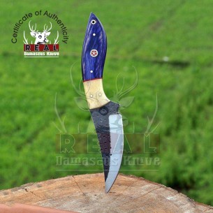 Premium Quality Railroad Spike Carbon Steel Hunting Knife Hand Forged Wood & Bone Handle