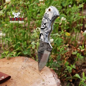 Premium Quality Hand Forged Railroad Spike Fixed Blade Knife Hunting Knife Groomsmen Gift
