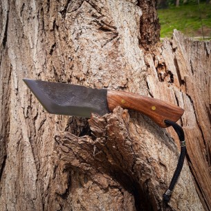 Survival Knife, Carbon Steel, Hunting Knife, Bushcraft Gear, Fixed Blade Knife