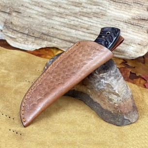 Custom Damascus Steel Handmade Fixed Blade Hunting Knife Full Tang Camping Knife