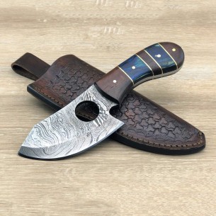 Damascus Steel Fixed Blade Karambit Knife - Handmade Fixed Blade Knife