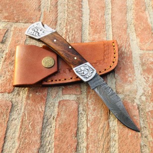 Buy Handmade Damascus Folding Knife Sale Steel Pocket Knife