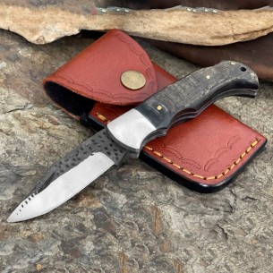 Personalized Best Folding Knife, High Carbon Steel Hand Forged Folding Knife