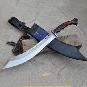 16 inches Blade Viking Cleaver Machete-Hand forged in Nepal-5160 leaf spring