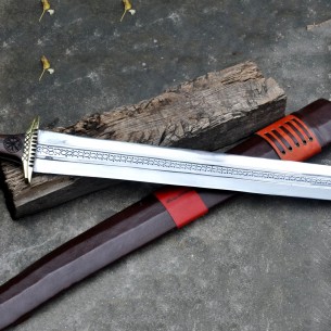 Large Sword-24 Inches Blade Norseman Viking Sword hand Crafted forged