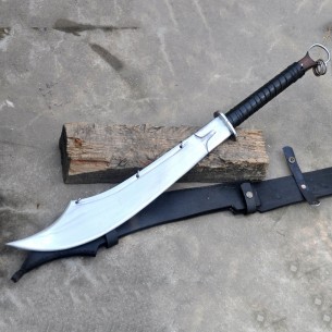 20 Inches Blade Hand Crafted Dao Sword hand Forged In Nepal-5160 Leaf Spring