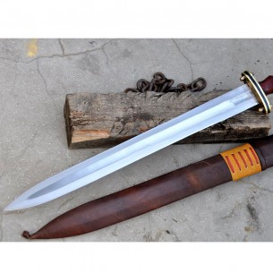 22 Inches Blade Cold Steel Sword Hand Forged Large Sword Full Tang