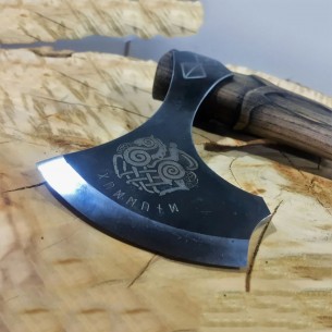 Personalized Axe Head With Author's "odin's Horse Sleipnir" Engraving.