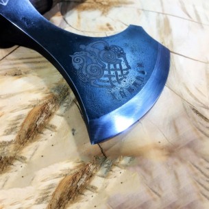 Personalized Axe Head With Author's "odin's Horse Sleipnir" Engraving.