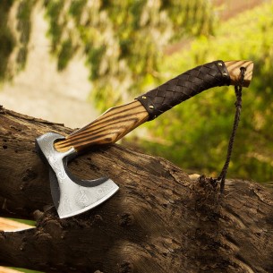 Hand Forged Tomahawk Hatchet, Axe Hand Forged Axe , Stunning Axe, Leather Wrap Handle