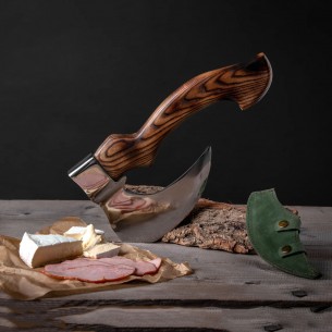 Fist Axe With Leather Sheath, Meat Cleaver, Butcher's Steel Axe, Chopper Kitchen Axe, Chef Gift