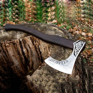 Viking Axe Viking Bearded Battle Axe Viking Camping Axe Hatchet Forged Carbon Steel Axe