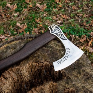 Viking Axe Viking Bearded Battle Axe Viking Camping Axe Hatchet Forged Carbon Steel Axe